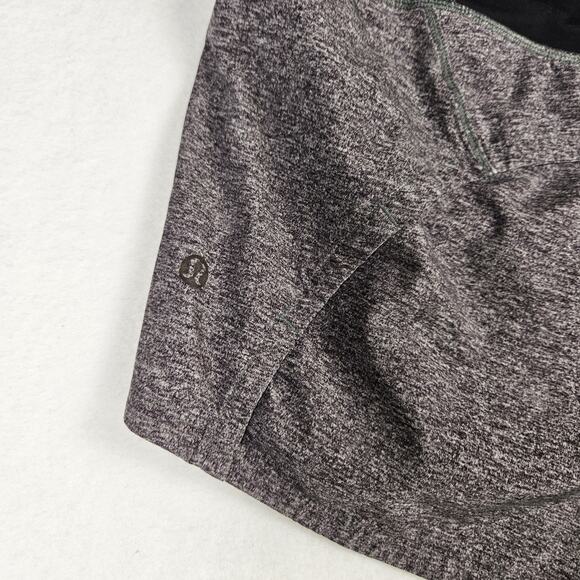 Lululemon Run Times Short II 4" Womens Size 10 Black Gray First Release W7AK9S - Picture 7 of 12